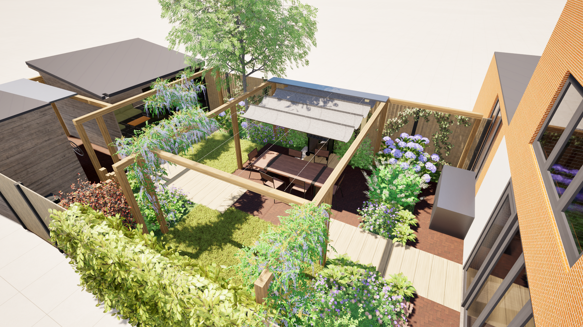 15  tuinontwerp voorbeelden in 3D