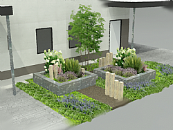 Bij de voortuin wordt het stil.